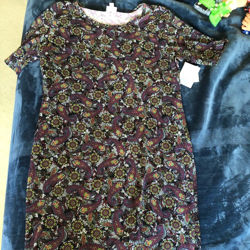 Lularoe Julia NWT 2XL beautiful purple paisley